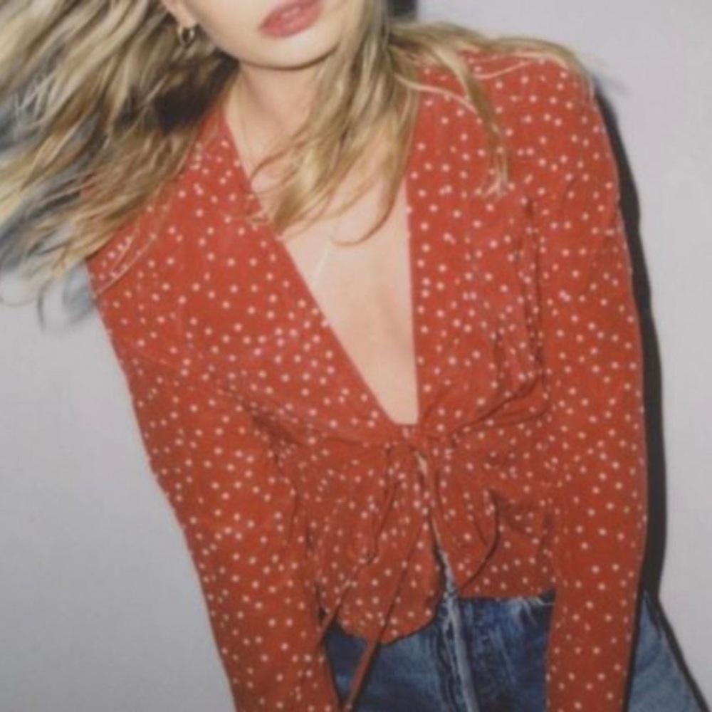 Realisation Par Bianca Star Tie Silk Top - Picture 6 of 16
